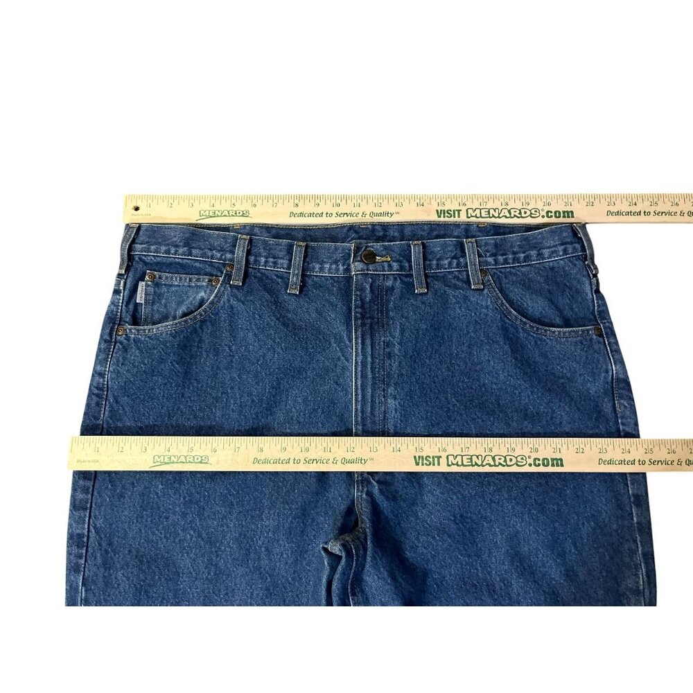 Carhartt Traditional Fit Jeans Mens 44x32 Used B18 DST Tapered Leg Denim - Picture 9 of 14